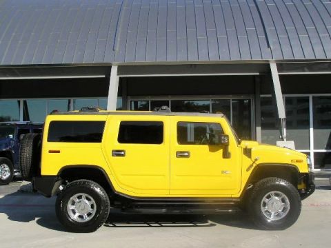 Yellow H2 Hummer Limousine Hire